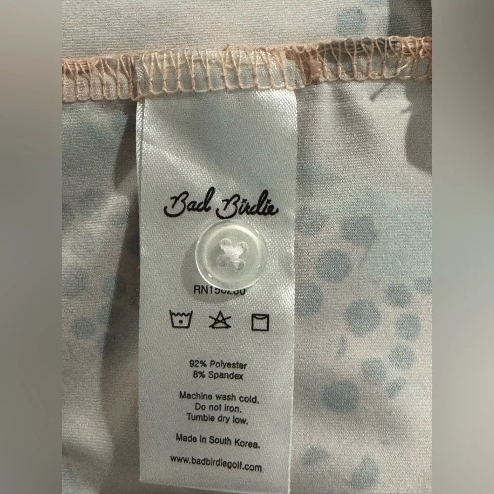 Bad Birdie Ocean 72 Men's Short Sleeve Golf Polo Shirt Fish Pattern Size L - Picture 9 of 9